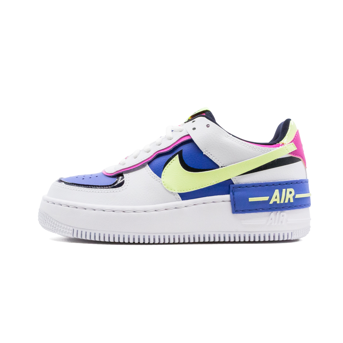 Nike Air Force 1 Low Shadow White Sapphire Barely Volt (Women's)