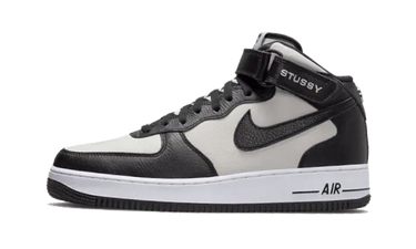 Nike Air Force 1 Mid Stussy Grey Black - DJ7840-002 - View 1 | Next Step