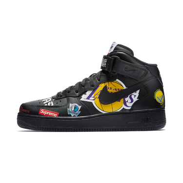 Nike Air Force 1 Mid Supreme NBA Black | Next Step