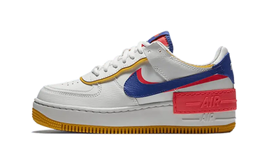 Nike Air Force 1 Shadow White Flash Crimson Astronomy Blue - CI0919-105 - View 1 | Next Step