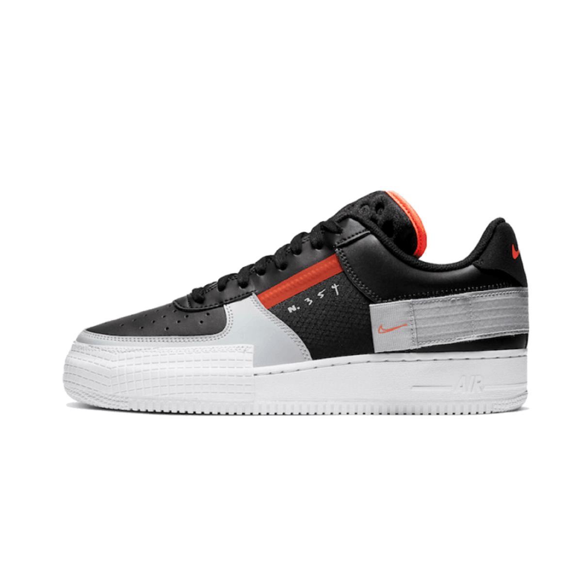 Nike Air Force 1 Type Black Hyper Crimson