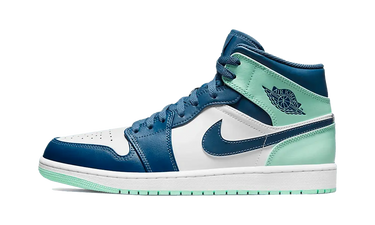 Nike Air Jordan 1 Mid Blue Mint - 554724-413 - View 1 | Next Step