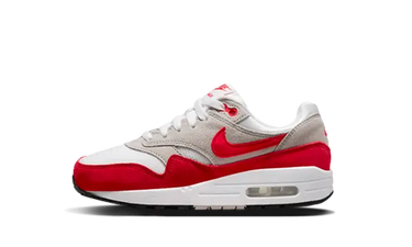 Nike Air Max 1 White University Red Child - 555766-146 - View 1 | Next Step