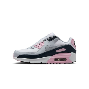 Nike Air Max 90 LTR White Pink Foam Armory Navy Wolf Grey - CD6864-134 - View 1 | Next Step