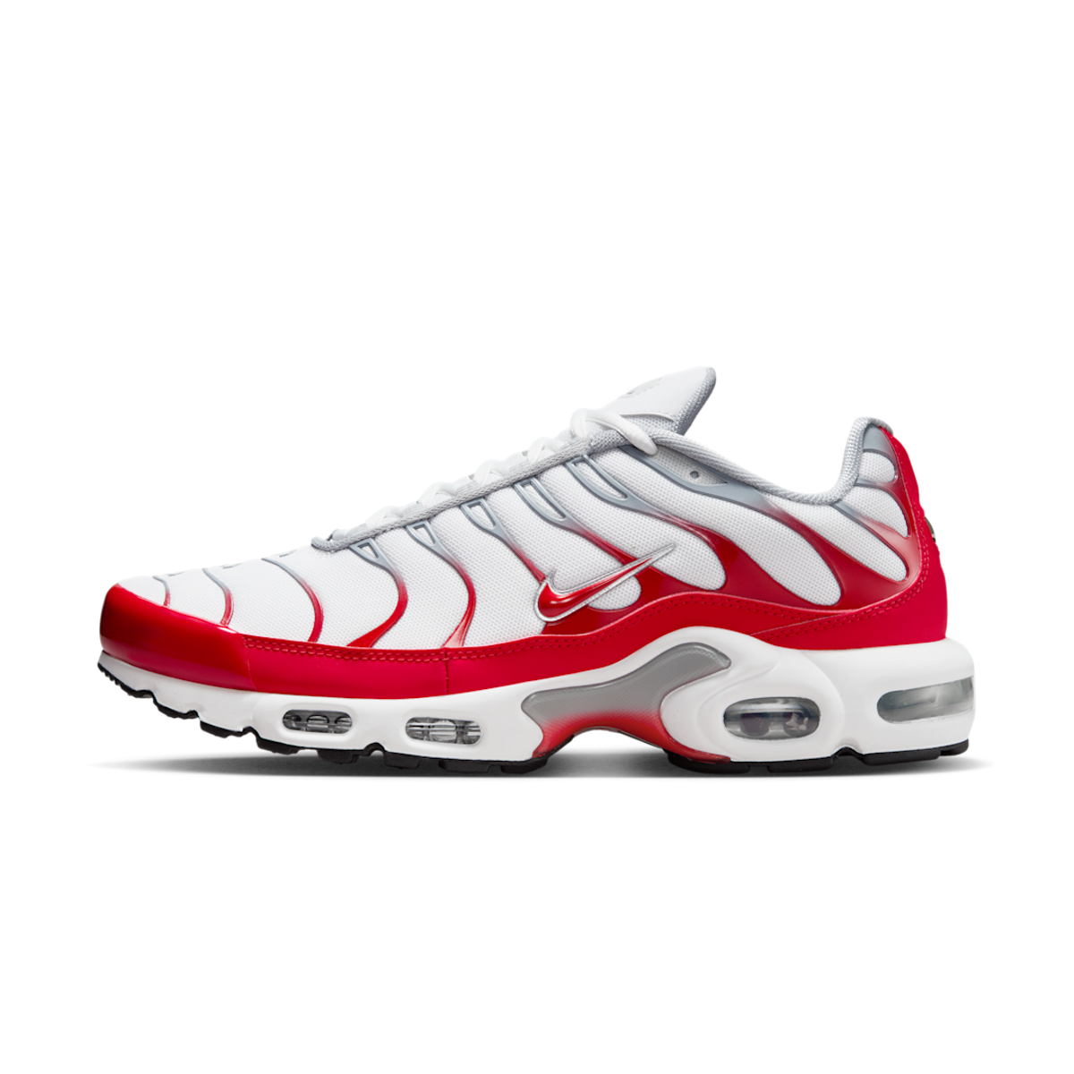 Nike Air Max Plus White University Red Wolf Grey