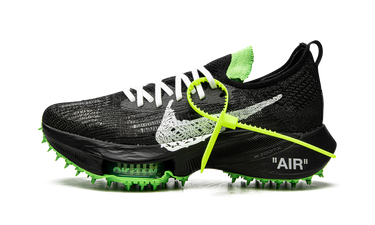 Nike Air Zoom Tempo Next% Flyknit Off-White Black Scream Green - CV0697-001 - View 1 | Next Step