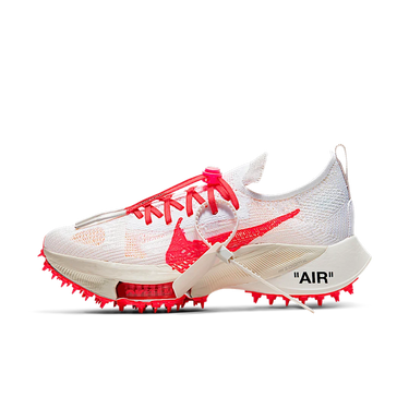 Nike Air Zoom Tempo Next% Flyknit Off White White Solar Red | Next Step