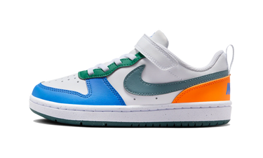 Nike Court Borough Low Recraft White Malachite Blue Crystal Mineral Slate (PS) - DV5457-140 - View 1 | Next Step