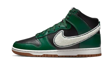Nike Dunk High Chenille Swoosh Black Green - DR8805-001 - View 1 | Next Step