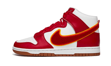 Nike Dunk High Chenille Swoosh White Gym Red - DR8805-101 - View 1 | Next Step