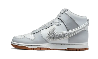 Nike Dunk High Retro Chenille Swoosh White Grey - DR8805-003 - View 1 | Next Step