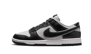 Nike Dunk Low Chenille Swoosh Grey Black - DQ7683-001 - View 1 | Next Step