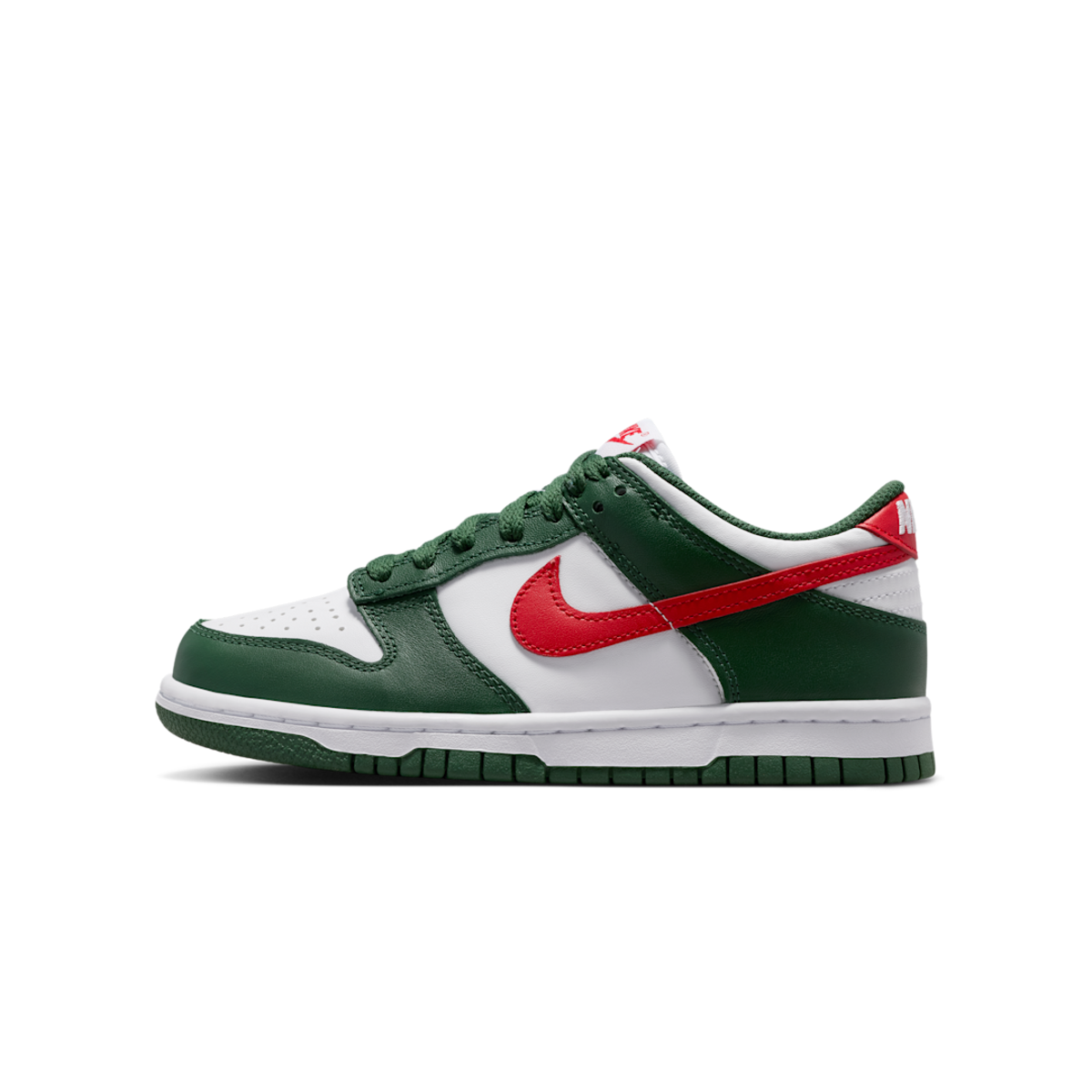 Nike Dunk Low Fir White University Red