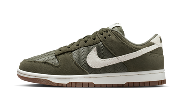 Nike Dunk Low Premium SE Woven Medium Olive Gum - IB6161-200 - View 1 | Next Step
