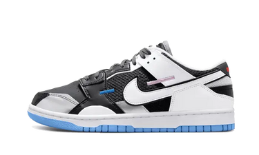 Nike Dunk Low Scrap Black Neutral Grey University Blue White - DN5381-001 - View 1 | Next Step