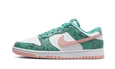 Nike Dunk Low Snakeskin Washed Teal Bleached Coral - DR8577-300 - View 1 | Next Step
