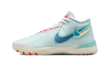 Nike LeBron NXXT Genisus White Aurora Green Siren Red Aegean Storm - HF0712-101 - View 1 | Next Step