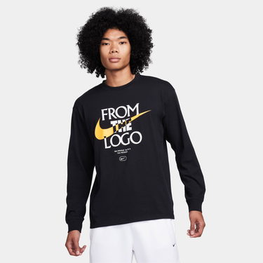 Nike Max90 Long-Sleeve Basketball T-Shirt Black - FQ4920-010 - View 1 | Next Step