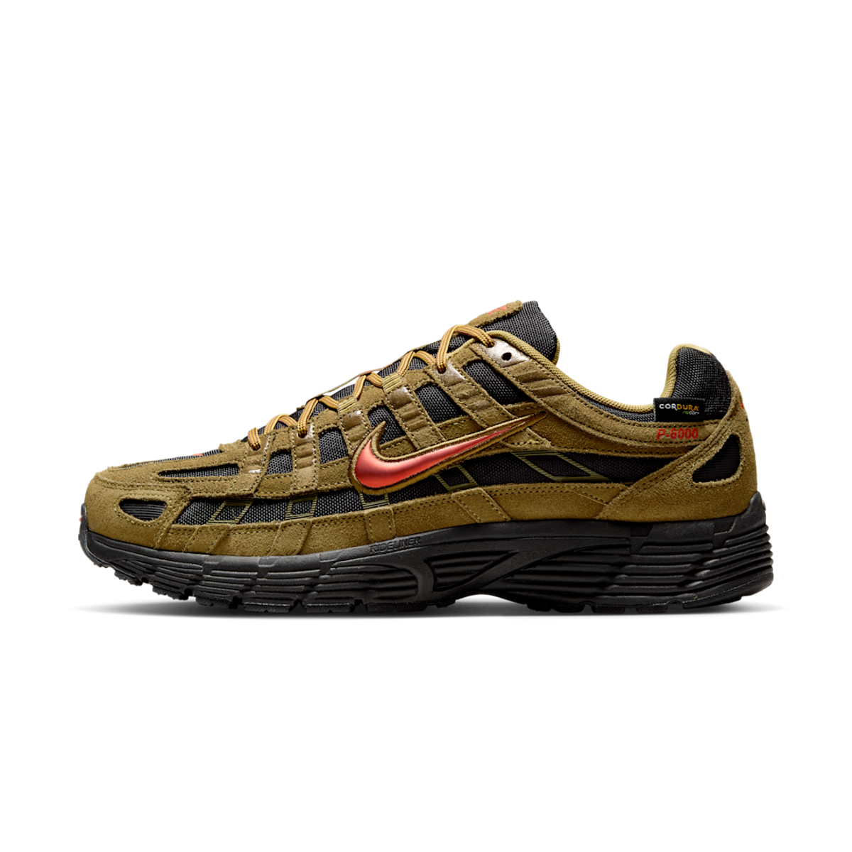 Nike P-6000 Premium Cordura Olive Flak Black Picante Red