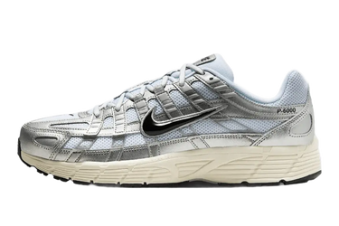 Nike P-6000 White Metallic Silver Flat Silver Black - CD6404-105 - View 1 | Next Step