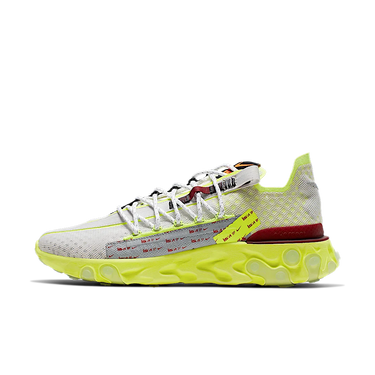 Nike React Runner ISPA Platinum Tint Volt Glow Team Red | Next Step
