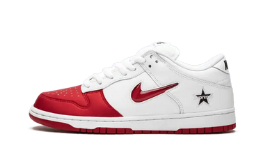 Nike SB Dunk Low Supreme Jewel Swoosh Red - CK3480-600 - View 1 | Next Step