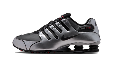 Nike Shox NZ Black Metallic Silver University Red - IU7506-001 - View 1 | Next Step