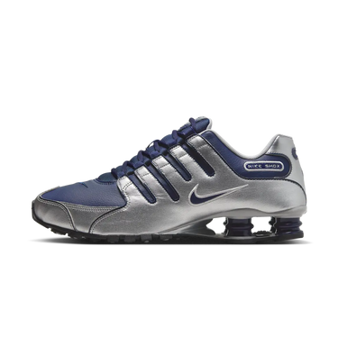 Nike Shox NZ Midnight Navy Metallic Silver - 378341-402 - View 1 | Next Step