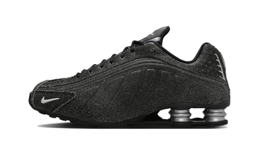 Nike Shox R4 Black Distressed Leather - IO4544-002 - View 1 | Next Step