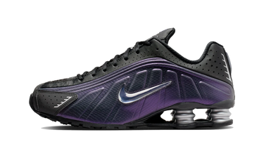 Nike Shox R4 Black Metallic Silver Purple Dynasty - IO4546-002 - View 1 | Next Step