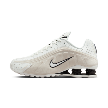Nike Shox R4 White Black Suede - HQ7739-100 - View 1 | Next Step