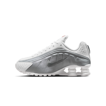 Nike Shox R4 White Bright Crimson Metallic Silver - CW2626-101 - View 1 | Next Step