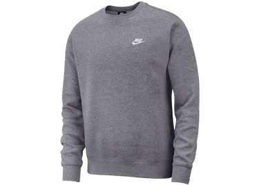 Nike Sportswear Club Fleece Crewneck Charcoal Heather/White - BV2662-071 - View 1 | Next Step
