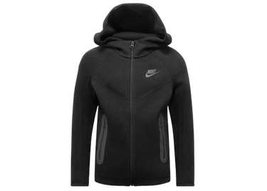 Nike Sportswear Kids' Tech Fleece Full-Zip Hoodie Black/Black | Next Step