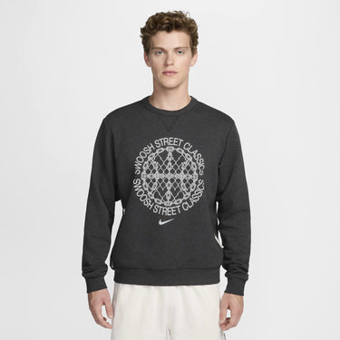 Nike Standard Issue Dri-FIT Basketball Crew-Neck Sweatshirt Black/Heather/Pale Ivory - FZ0682-010 - View 1 | Next Step