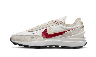 Nike Waffle One SE Sail Pearl White Black Gym Red - DX4309-100 - View 1 | Next Step
