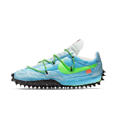 Nike Waffle Racer Off-White Vivid Sky - CD8180-400 - View 1 | Next Step