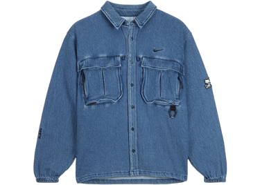 Nike x NOCTA Opal Lily Pad Denim Shirt Blue Denim - FZ3260-486 - View 1 | Next Step