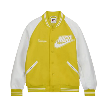 Nike x Nigo NRG Varsity Jacket Yellow - FV5670-735 - View 1 | Next Step