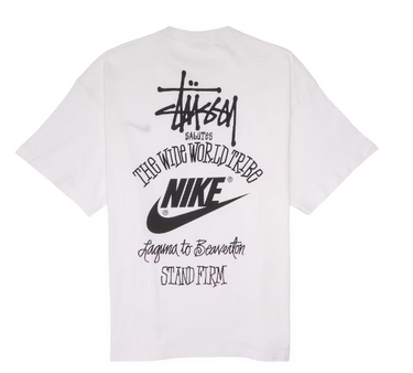 Nike x Stussy The Wide World Tribe T-Shirt White - DV1774-100 - View 1 | Next Step