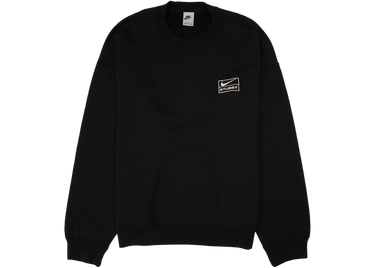 Nike x Stussy Wash Crew Fleece Black - DO5310-010 - View 1 | Next Step