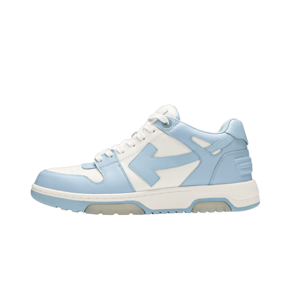 OFF-WHITE OOO Low Out Of Office Calf Leather White Light Blue