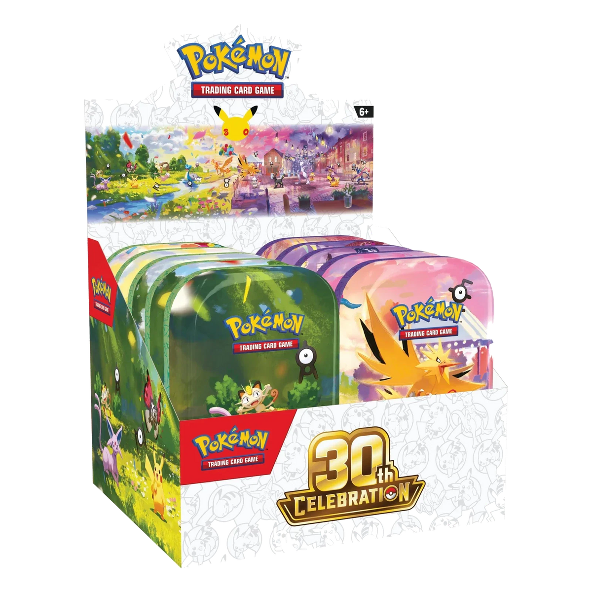 2026 Pokémon Mega Evolution 30th Celebration Mini Tin Display (10-Pack)