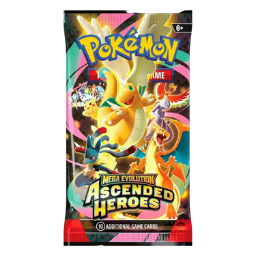 2026 Pokémon Mega Evolution Ascended Heroes Booster Pack - 860562 - View 1 | Next Step