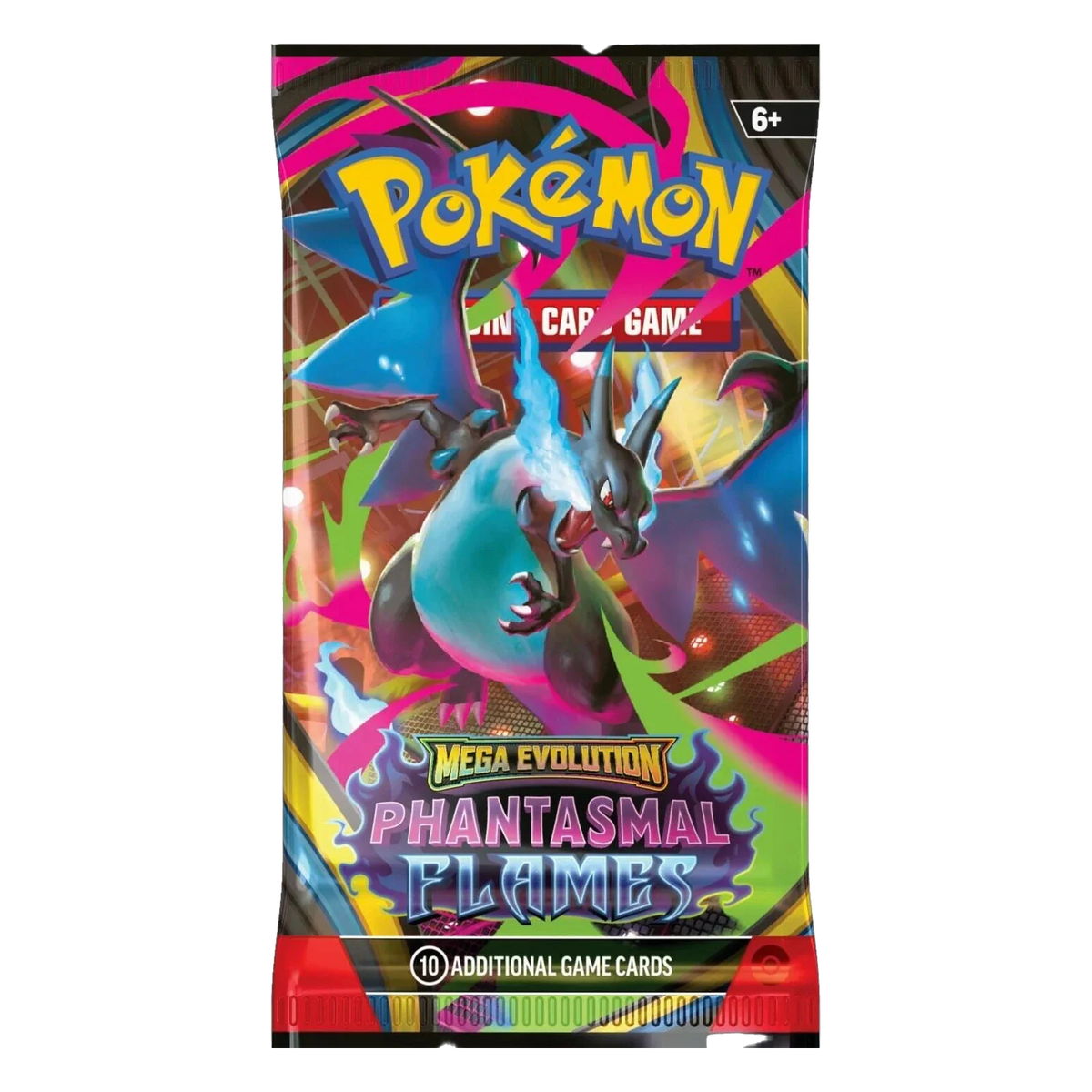 2025 Pokémon Mega Evolution Phantasmal Flames Mega Charizard X Booster Pack