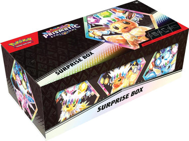 Pokémon Scarlet & Violet Prismatic Evolutions Surprise Box - 798947 - View 1 | Next Step