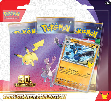 Pokémon TCG 30th Celebration: Lucario Tech Sticker Collection - 895555 - View 1 | Next Step