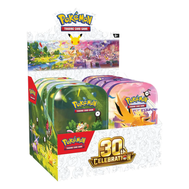 Pokémon TCG 30th Celebration: Mini Tin Display - 895584 - View 1 | Next Step