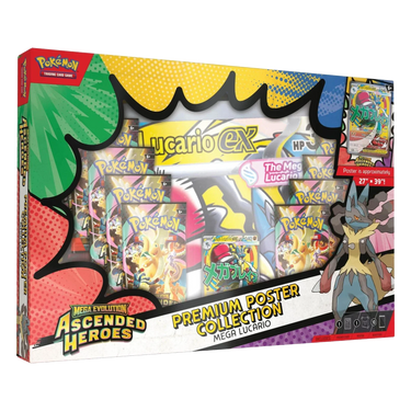 Pokémon TCG Ascended Heroes: Mega Lucario Premium Poster Collection - 860576 - View 1 | Next Step