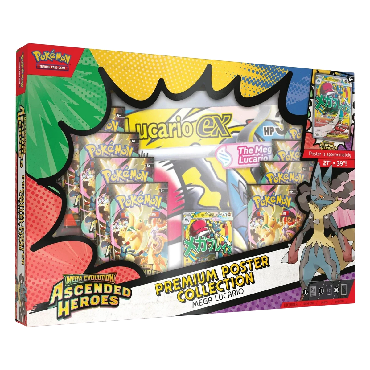 Pokémon TCG Ascended Heroes: Mega Lucario Premium Poster Collection